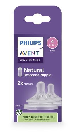 Response Nipple Flow 4 for 3M+, 2-pk F4L9