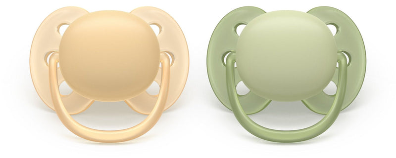 Ultra Soft Beige Pacifier for 6-18M, 2-pk B5E4