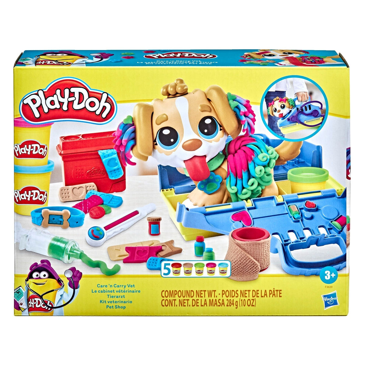 Care N' Carry Vet Playset, With Compound Cans, Non-Toxic, 10 oz, 5-pc, Ages 3+ M5T5 - product image 2