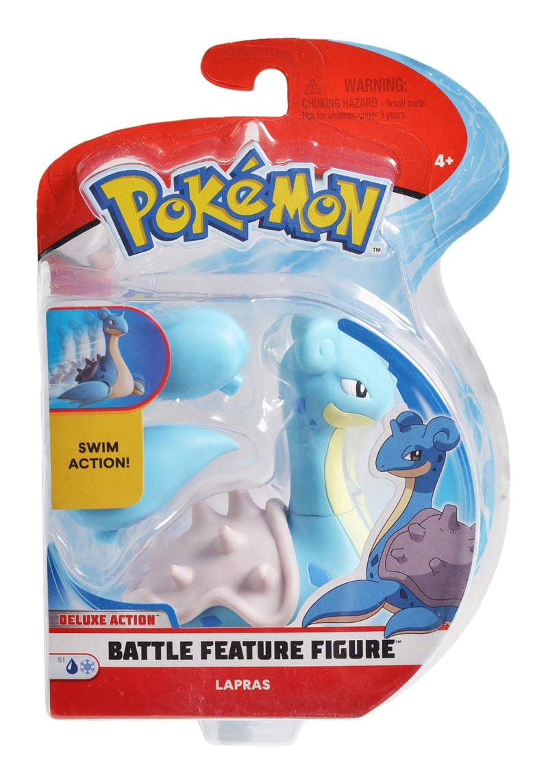 émon Battle Feature Figure Toy Set, Assorted (Ash & Pikachu/Bewear/Decidueye/Lapras), Ages 4+ M7T1