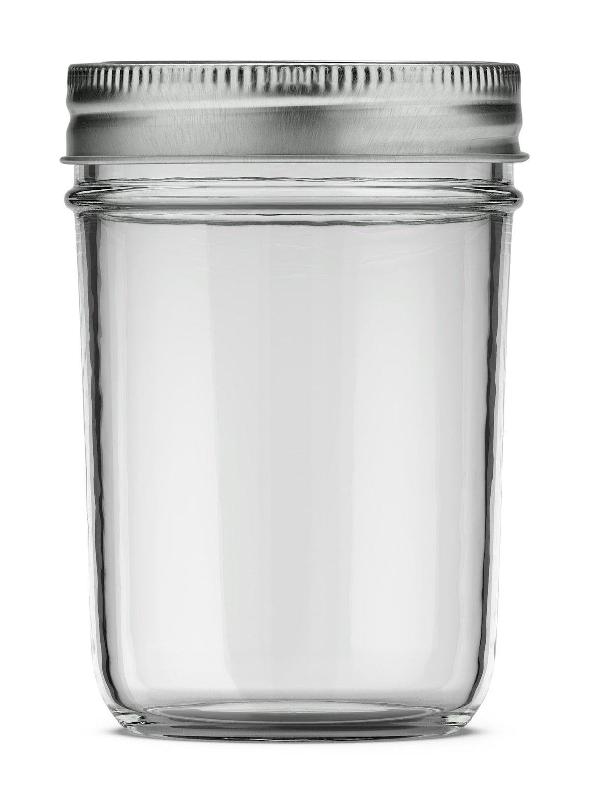 Mason Smooth Design Regular Mouth Glass Jar with Lid & Band, 8-oz, 12-pk A1P7 - product image 1