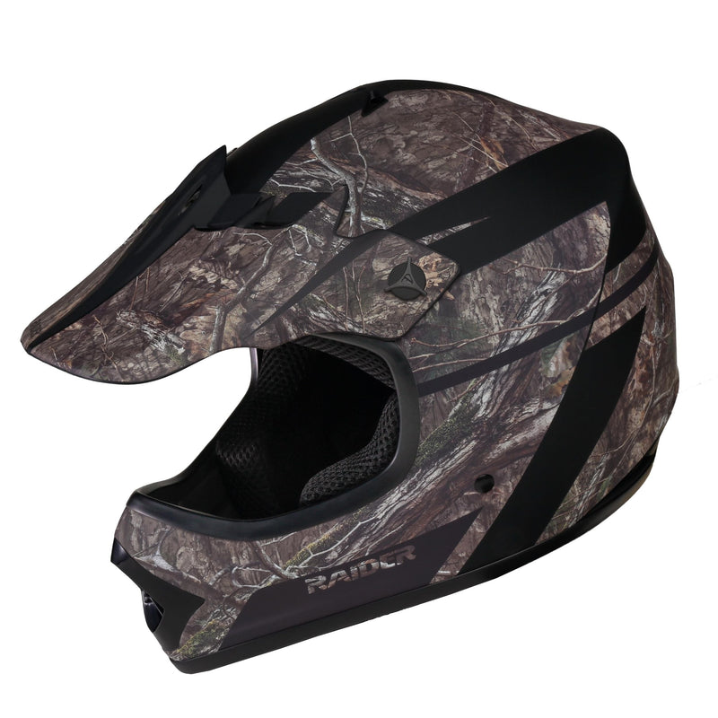 Ambush V2 Off-Road Helmet, Youth, Mossy Oak, Assorted Sizes U7O2