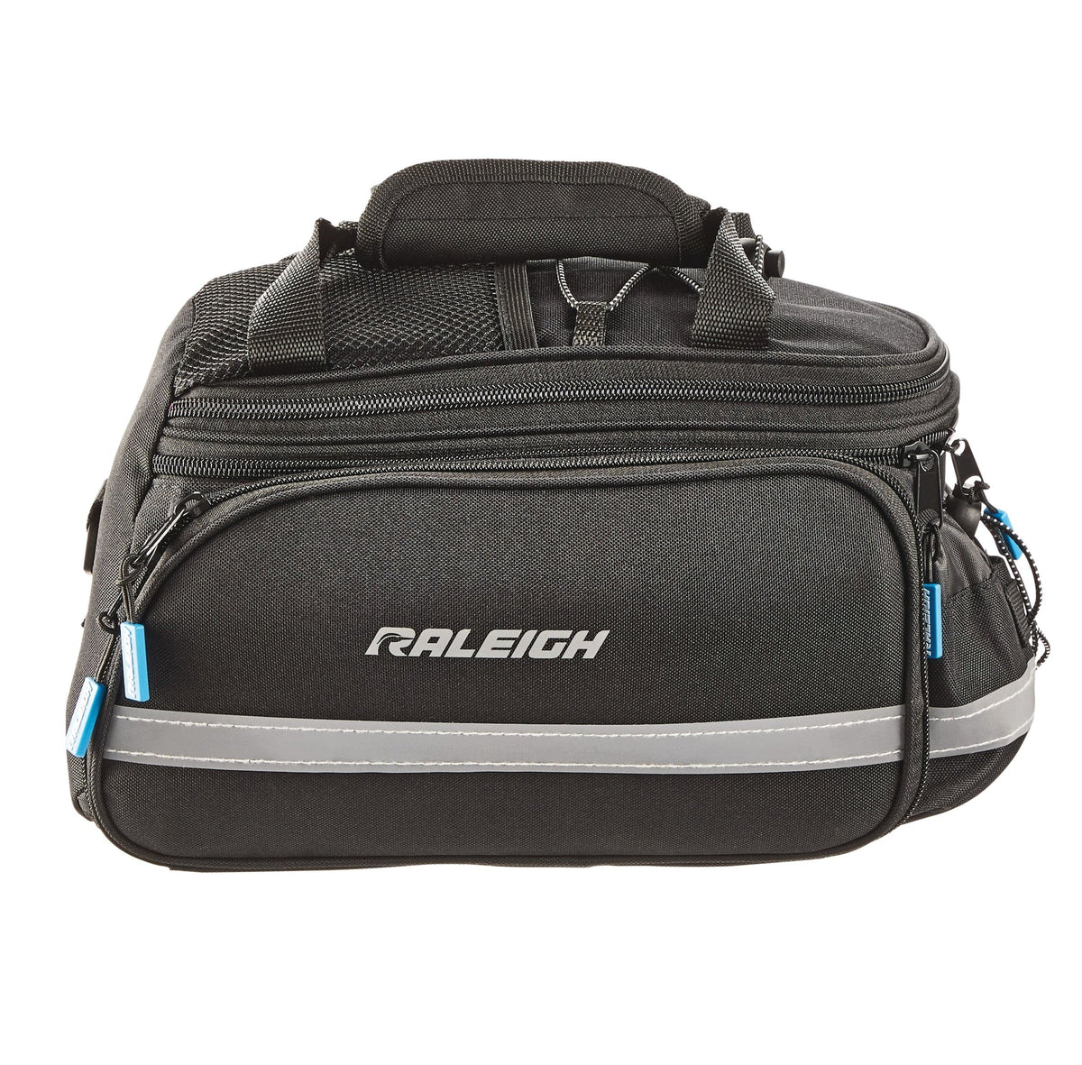 Expandable Rack Top Bike Bag withRemovable Carry Strap & Reflective Strip, Black B4D2 - product image 3