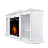 Flame Eliot Grand Entertainment VividFlame Media Indoor Electric Fireplace TV Stand, 1500W, Includes Remote Control & Firebox, White Y6O0 - product image 2