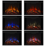 Flame Eliot Grand Entertainment VividFlame Media Indoor Electric Fireplace TV Stand, 1500W, Includes Remote Control & Firebox, White Y6O0 - product image 7