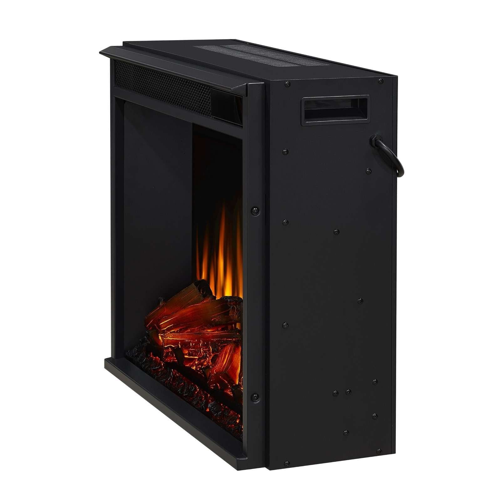 Flame Valmont Media Indoor Electric Fireplace TV Stand, 74-in, 1500W, Includes Remote Control & Firebox, White V4Z7 - product image 2