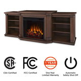 Flame Valmont Media Indoor Electric Fireplace TV Stand, 74-in, 1500W, Includes Remote Control & Firebox, Chestnut Oak D2Y1 - product image 8
