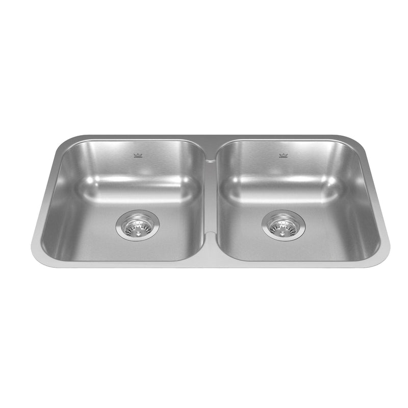 in FB Double Stainless Steel Sink, 30.88x17.75x7-in N3M7