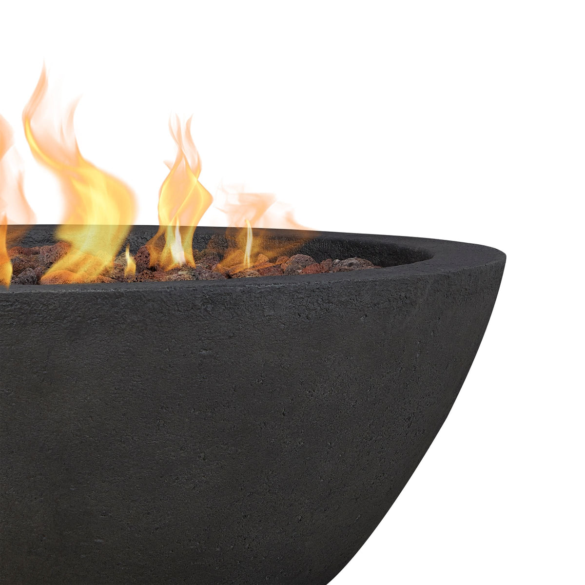 Round Concrete Gas Fire Pit in Shale, 36-in Q2S3 - product image 4