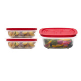 3.57-Cup (2) and 5.26-Cup EasyStore Rectangle Food Storage Containers with Lids, 3 Pack C4I8 - product image 1