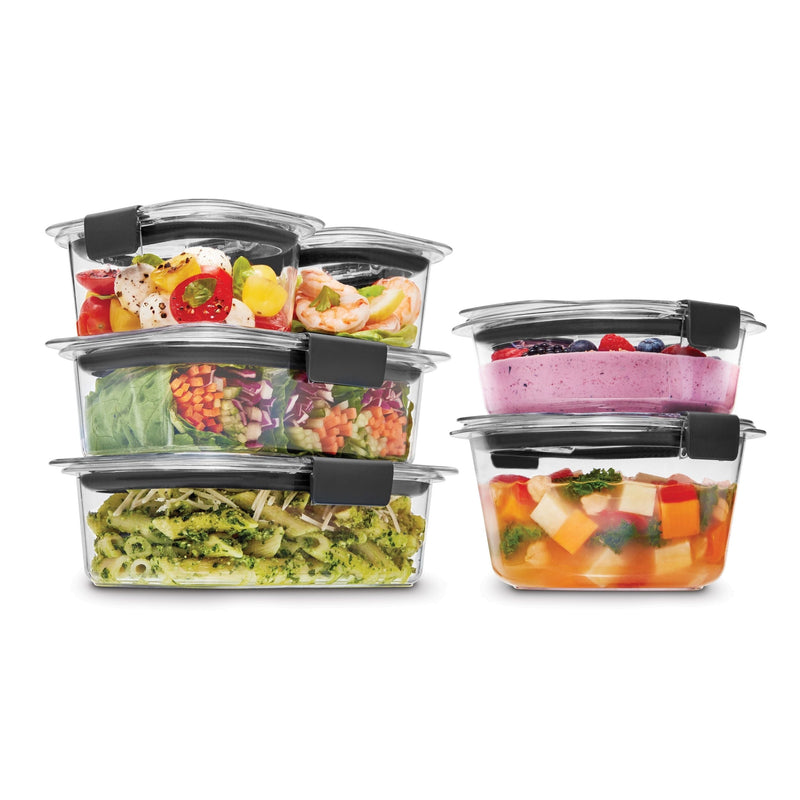 Brilliance Stainshield Mixed Plastic Food Storage Container, 12-pc D5A8