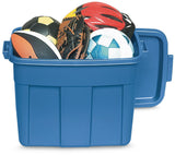 Roughneck Stackable Storage Box with Lid, 68-L, Blue C9G0 - product image 3