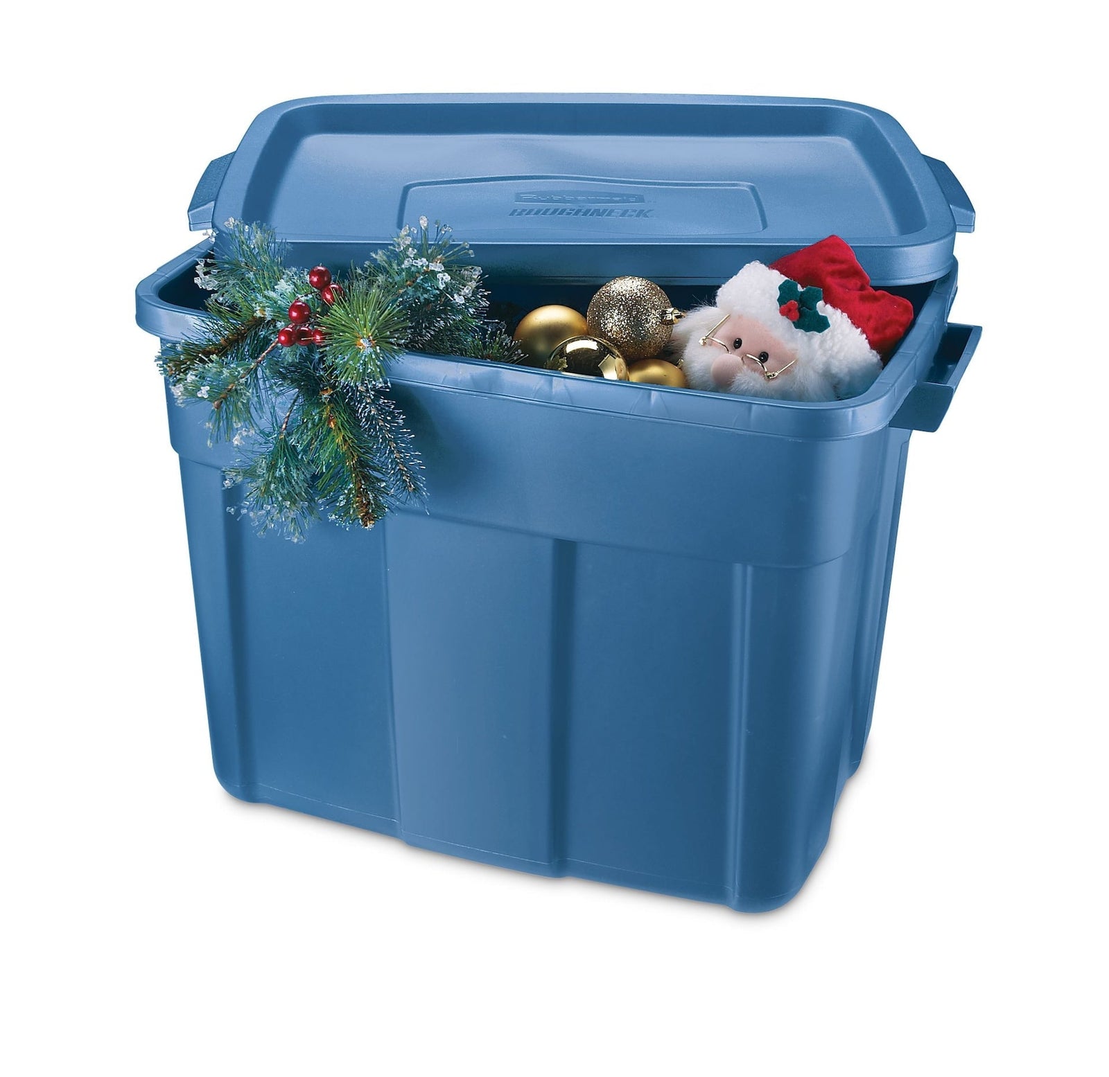 Roughneck Stackable Storage Box with Lid, 68-L, Blue C9G0 - product image 4