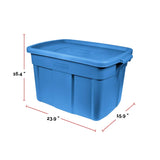 Roughneck Stackable Storage Box with Lid, 68-L, Blue C9G0 - product image 6