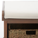 Lonan Wicker Storage Bench, Grey Wash/White, 16.1-in x 47-in x 19.9-in Z4F6 - product image 4