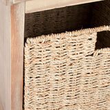 Lonan Wicker Storage Bench, Grey Wash/White, 16.1-in x 47-in x 19.9-in Z4F6 - product image 5