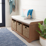 Lonan Wicker Storage Bench, Grey Wash/White, 16.1-in x 47-in x 19.9-in Z4F6 - product image 7