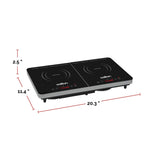 Double Induction Cooktop, LED Display & Touch control with 10 Power Settings U3F7 - product image 5