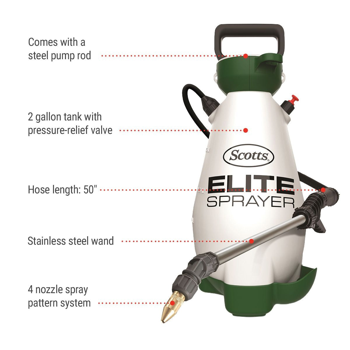 Elite Garden Pump Sprayer, 9.09-L G7B6 - product image 2