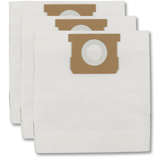 Disposable Paper Dust Collector Filter Bags for Wet/Dry Shop Vacuums, 18-30 L, 3-pk Z6J6 - product image 1