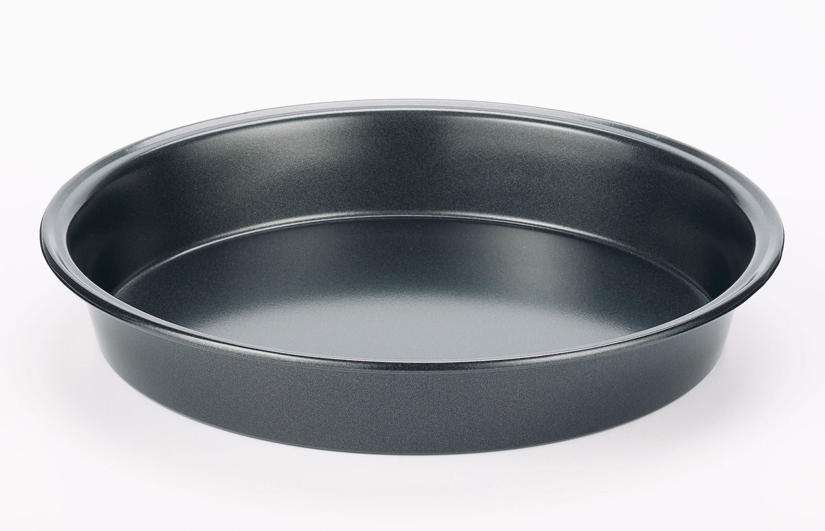 Round Dark Grey Non-Stick Carbon Steel Cake Pan J5I9 - product image 1