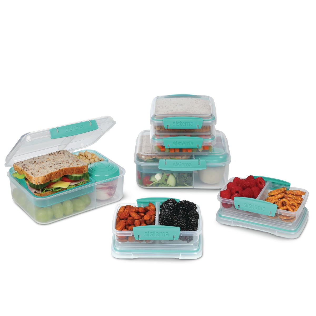Bento To-Go Box, 6-pk, Assorted Colours U7P2 - product image 1