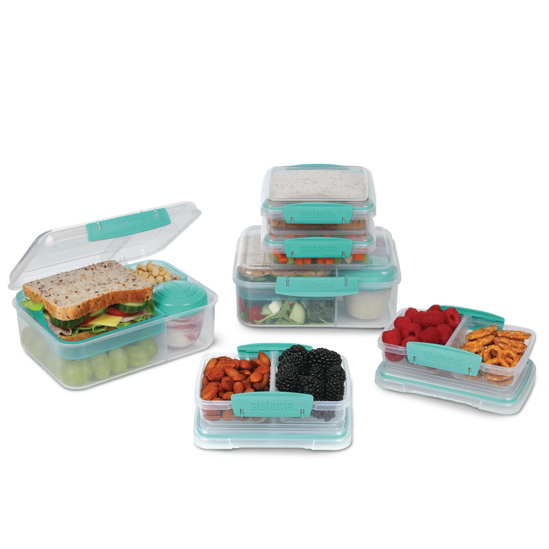 Bento To-Go Box, 6-pk, Assorted Colours U7P2