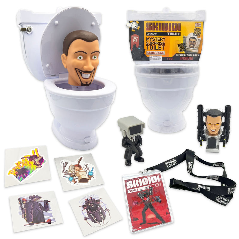 Toilet Giant Mystery Toilet Set with Surprise Toys for Ages 13+, Assorted Figures T9I5
