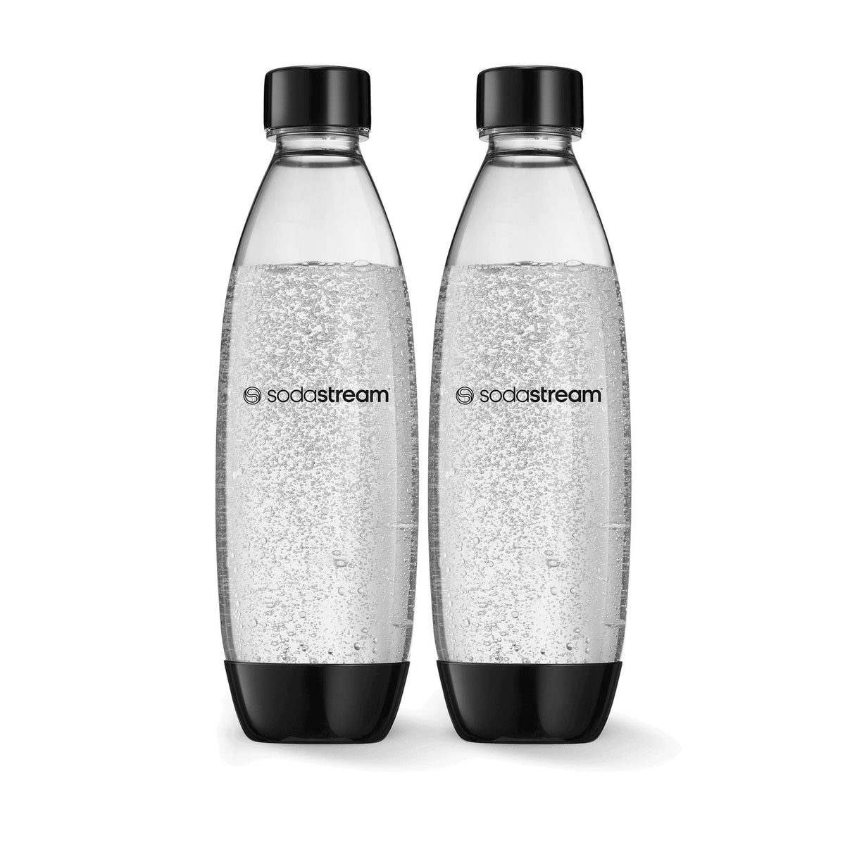 Slim Carbonating Bottle, Dishwasher Safe, BPA-Free, Black, 1-L, 2-pk W8L1 - product image 1