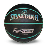 Highlight Foil Basketball, Black/Mint, Size 7 A7N7 - product image 1