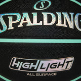 Highlight Foil Basketball, Black/Mint, Size 7 Y7T4 - product image 5