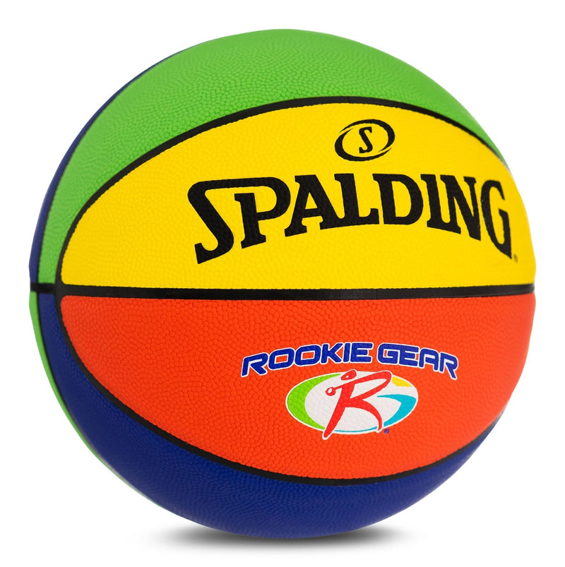 Rookie Gear Youth Kids' Indoor/Outdoor Multi-Colour Composite Basketball, Size 5 (27.5-in) Z2I7