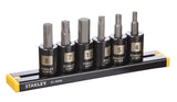 Professional Grade Black Chrome Hex Bit Socket Set, Metric, 6-pc N1E7 - product image 1