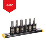 Professional Grade Black Chrome Hex Bit Socket Set, Metric, 6-pc N1E7 - product image 5
