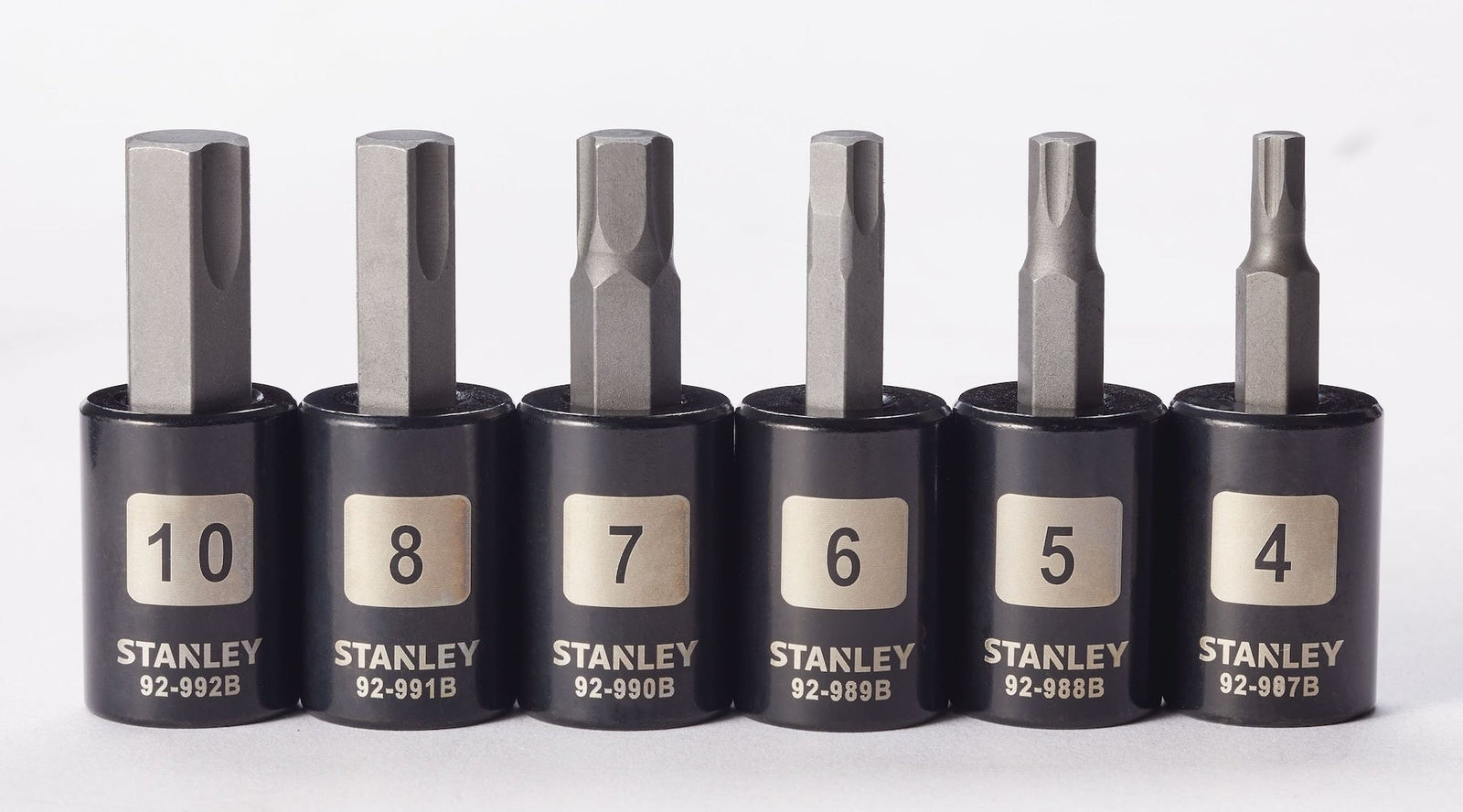 Professional Grade Black Chrome Hex Bit Socket Set, Metric, 6-pc N1E7 - product image 6