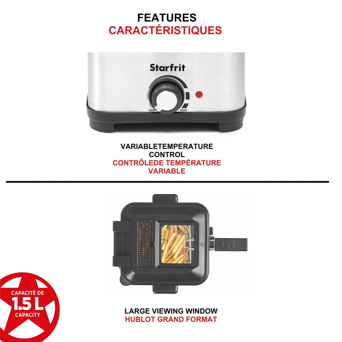 Deep Fryer with Variable Temperature Control, 1.5-L T4T0 - product image 3