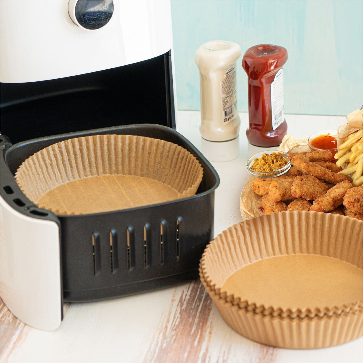 Round Non-Stick Parchment Paper Air Fryer Liner, 50-pk V4W1 - product image 7