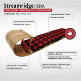 Grizzly Kids' Traditional Vintage Wooden Winter Toboggan Sled & Seat Pad, 4-ft K5X8 - product image 4
