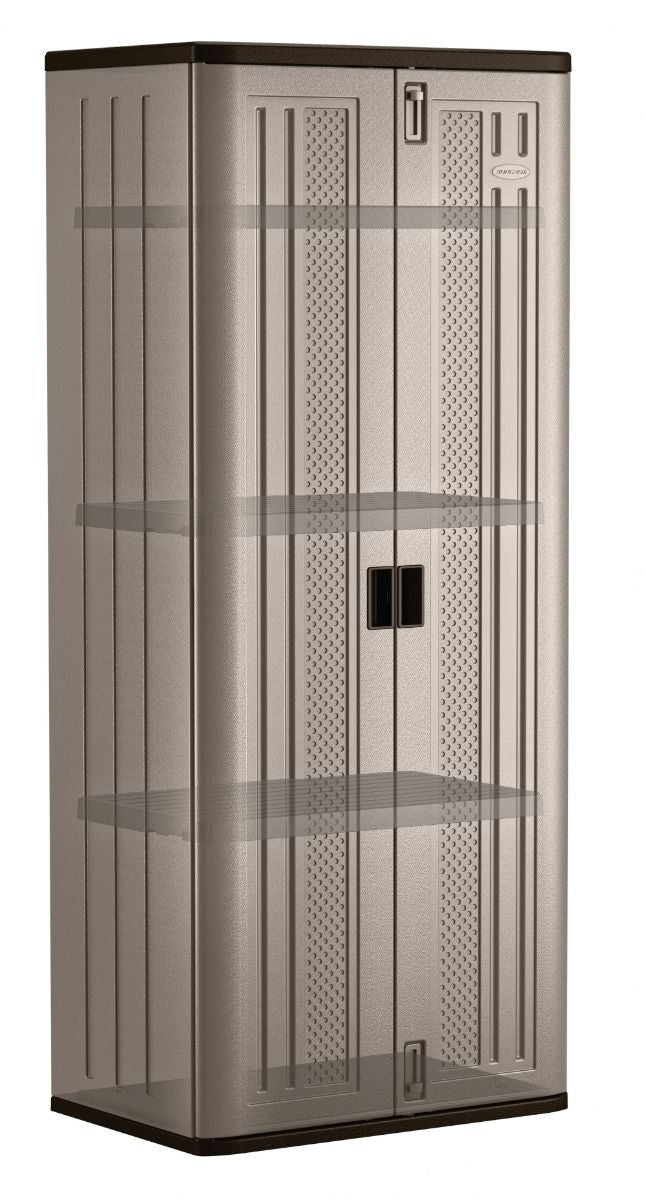 19 cu-ft Tall 3-Shelf Resin Storage Cabinet K0V2 - product image 2