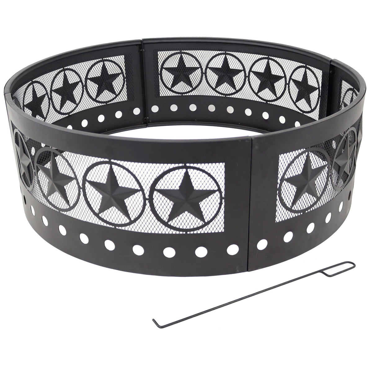 Décor Heavy-Duty Steel Cut Out Campfire Ring, 36-in M2P2 - product image 1