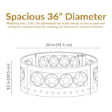 Décor Heavy-Duty Steel Cut Out Campfire Ring, 36-in M2P2 - product image 5
