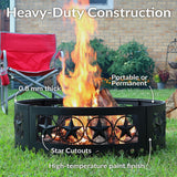 Décor Heavy-Duty Steel Cut Out Campfire Ring, 36-in M2P2 - product image 6