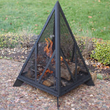 Decor Majestic Pyramid Steel Fire Pit, Black M8Q9 - product image 7
