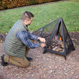 Decor Majestic Pyramid Steel Fire Pit, Black M8Q9 - product image 8