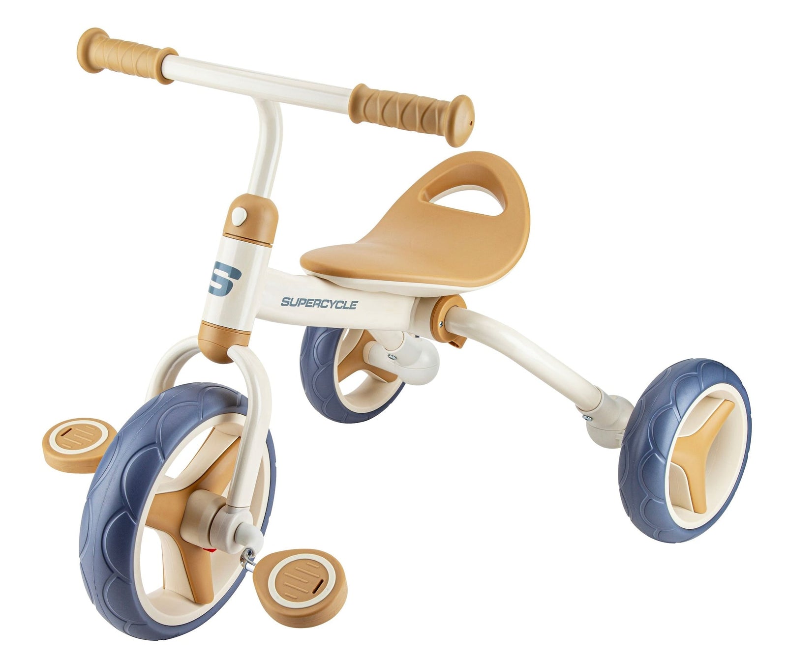 2-in-1 Toddlers & Kids' Tricycle with Detachable Pedals, 8-in, Beige G1G8 - product image 1