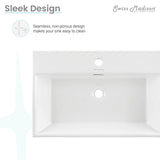 Claire Rectangle Wall-Mount Bathroom Sink, 24-in F3P8 - product image 5