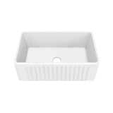 Delice Ceramic Farmhouse Kitchen Sink with Apron, 30-in x 18-in Q2Y6 - product image 1
