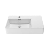 St. Tropez Ceramic Wall Hung Sink with Left Side Faucet Mount, 24-in x 18-in J8J6 - product image 2