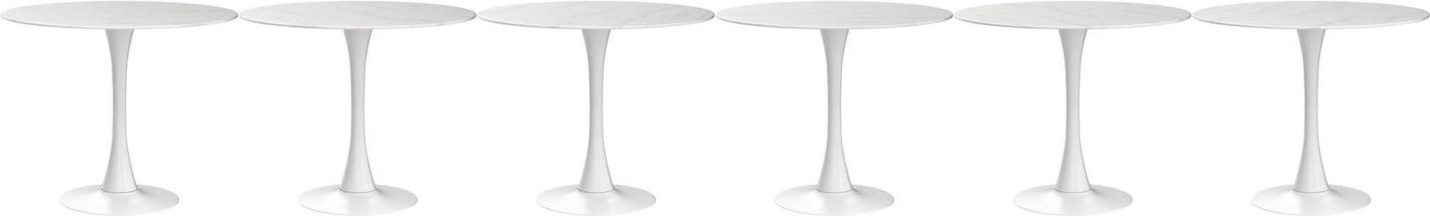 Me Home Leo Faux Marble Dining Table Tulip Base R6P0 - product image 2
