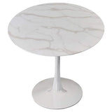 Me Home Leo Faux Marble Dining Table Tulip Base R6P0 - product image 3